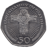 2000 CHRISTIANITY IN MANN 50P ISLE OF MAN - WORLD COINS - Cambridgeshire Coins