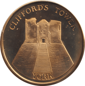 2000 CLIFFORD'S TOWER MEDALLION M46 - MEDALS & MEDALLIONS - Cambridgeshire Coins