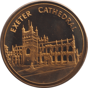 2000 EXETER CATHEDRAL MEDALLION M49 - MEDALS & MEDALLIONS - Cambridgeshire Coins