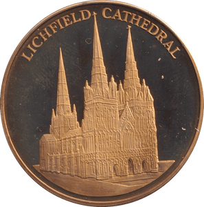 2000 LICHFIELD CATHEDRAL MEDALLION M51 - MEDALS & MEDALLIONS - Cambridgeshire Coins