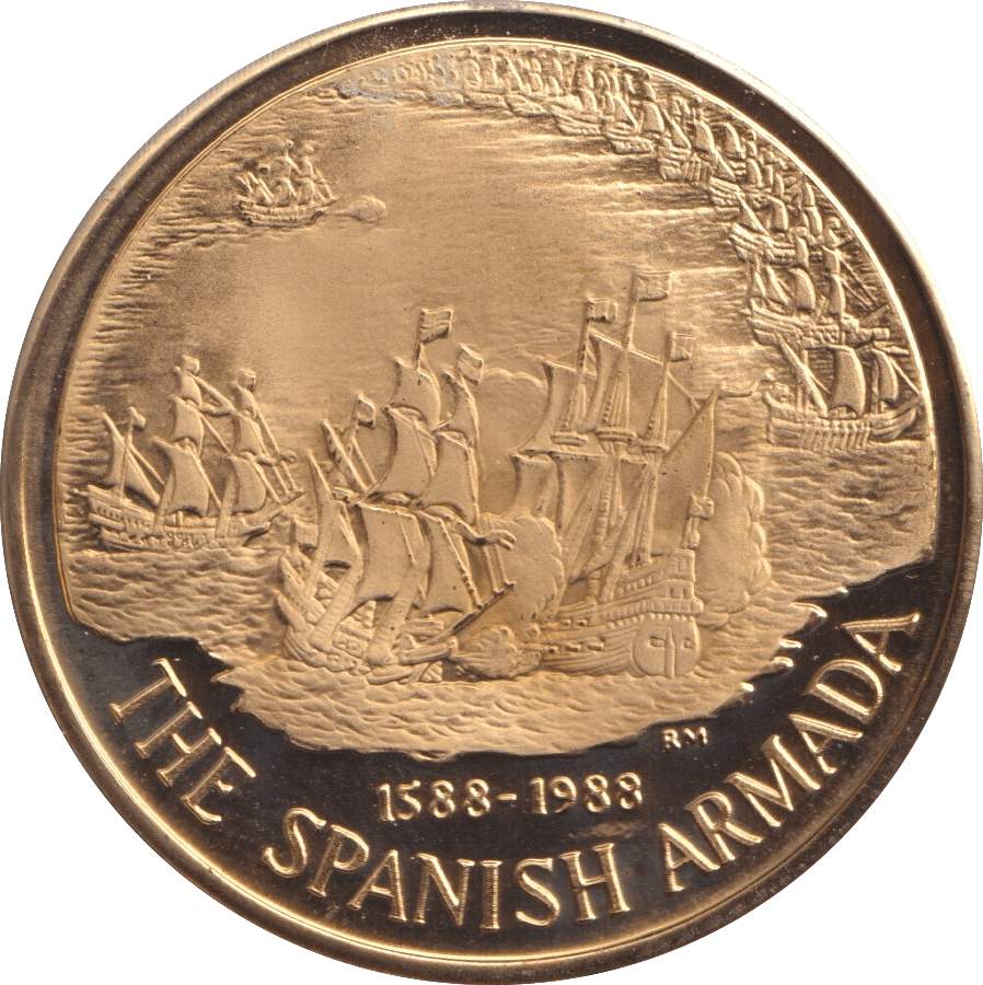 2000 SPANISH ARMADA MEDALLION M30 - MEDALS & MEDALLIONS - Cambridgeshire Coins