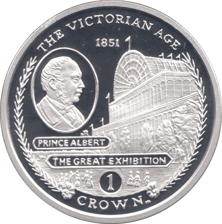 2001 SILVER PROOF ONE CROWN THE VICTORIAN AGE GIBRALTAR - SILVER WORLD COINS - Cambridgeshire Coins