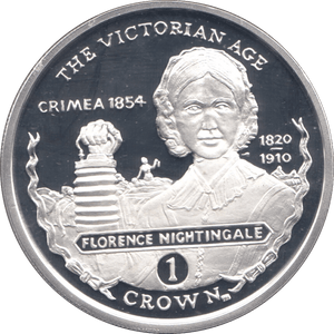 2001 SILVER PROOF ONE CROWN THE VICTORIAN AGE GIBRALTAR - SILVER WORLD COINS - Cambridgeshire Coins