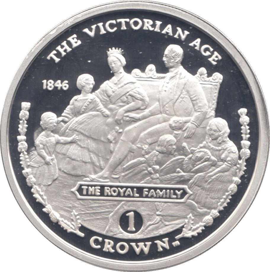 2001 SILVER PROOF ONE CROWN THE VICTORIAN AGE GIBRALTAR - SILVER WORLD COINS - Cambridgeshire Coins