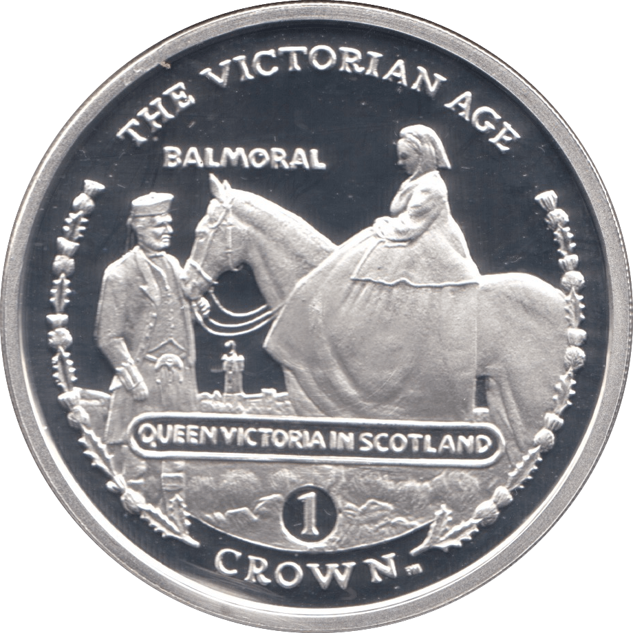 2001 SILVER PROOF ONE CROWN THE VICTORIAN AGE GIBRALTAR - SILVER WORLD COINS - Cambridgeshire Coins