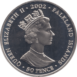 2002 50 PENCE FALKLAND ISLANDS F170 - CROWN - Cambridgeshire Coins