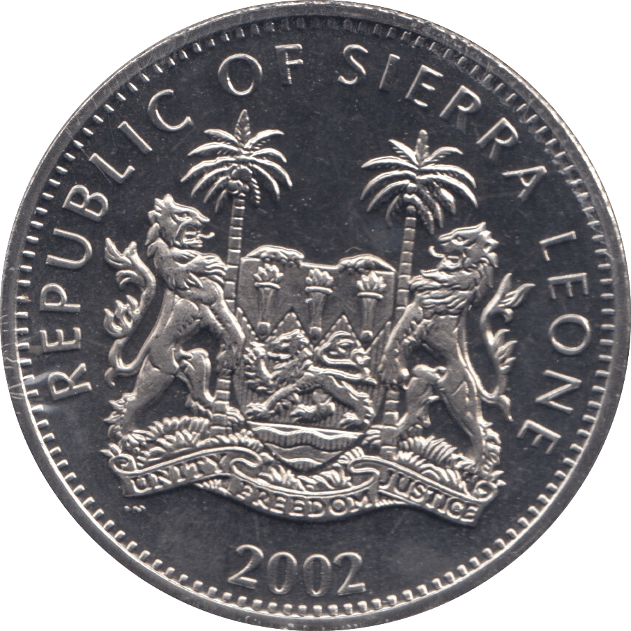 2002 ONE CROWN SIERRA LEONE F295 - WORLD COINS - Cambridgeshire Coins