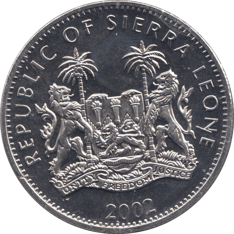 2002 ONE DOLLAR SIERRA LEONE F300 - WORLD COINS - Cambridgeshire Coins