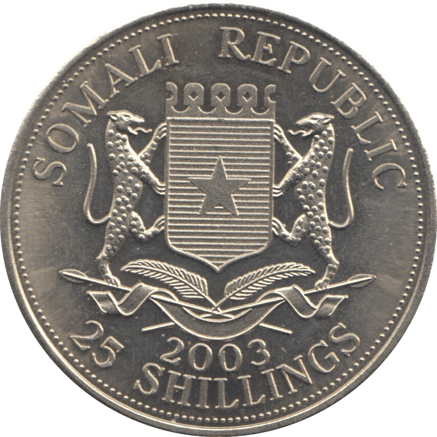 2003 TWENTY FIVE SHILLINGS WORLD COINS Cambridgeshire Coins ...