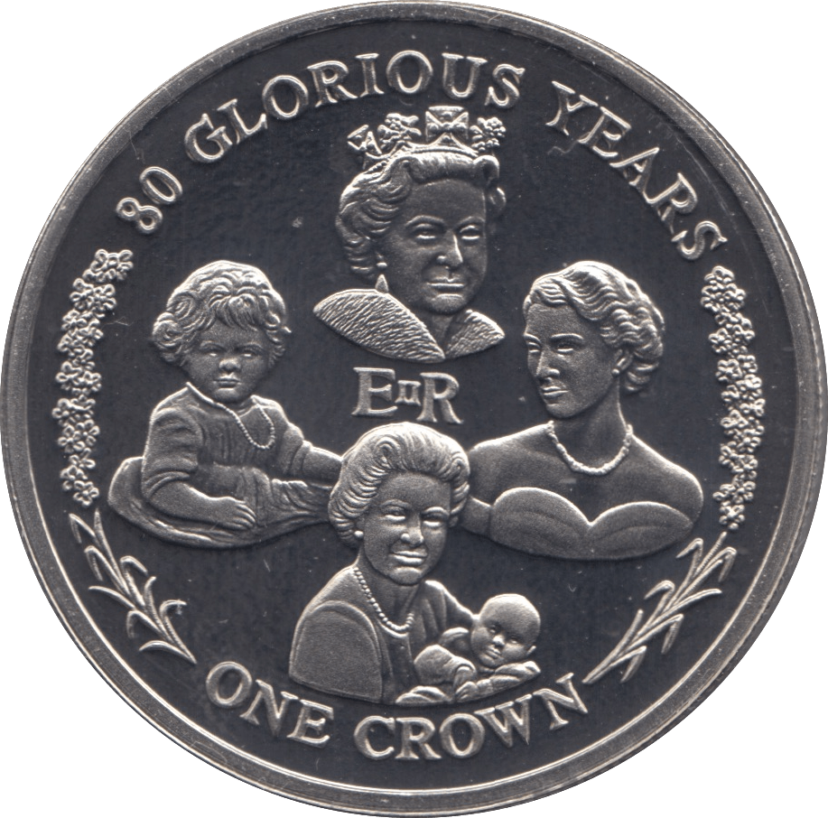 2006 BRILLIANT UNCIRCULATED QUEEN ELIZABETH 80TH BIRTHDAY CROWN COIN GIBRALTAR - WORLD COINS - Cambridgeshire Coins