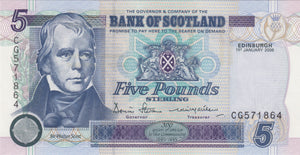 2006 FIVE POUNDS SCOTTISH BANKNOTE REF SCOT-5 - SCOTTISH BANKNOTES - Cambridgeshire Coins