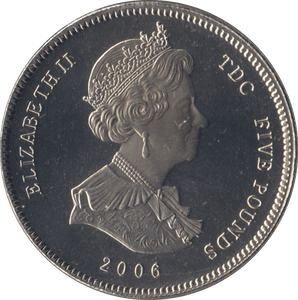 2006 QUEEN ELIZABETH 80TH BIRTHDAY 5 POUNDS TRISTAN DA CUNHA - WORLD COINS - Cambridgeshire Coins