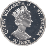 2006 SILVER PROOF 50p COMMEMORATIVE COIN QUEEN VICTORIA ST HELENA - SILVER WORLD COINS - Cambridgeshire Coins