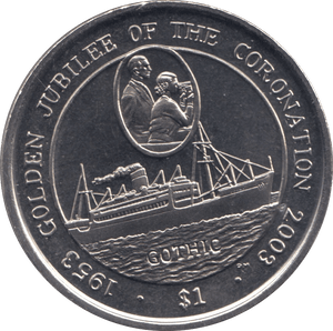 2007 $1 BRITISH VIRGIN ISLANDS F273 - WORLD COINS - Cambridgeshire Coins