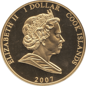 2007 ONE DOLLAR COOK ISLANDS ELIZABETH AND PHILIP 12 - ONE DOLLAR - Cambridgeshire Coins