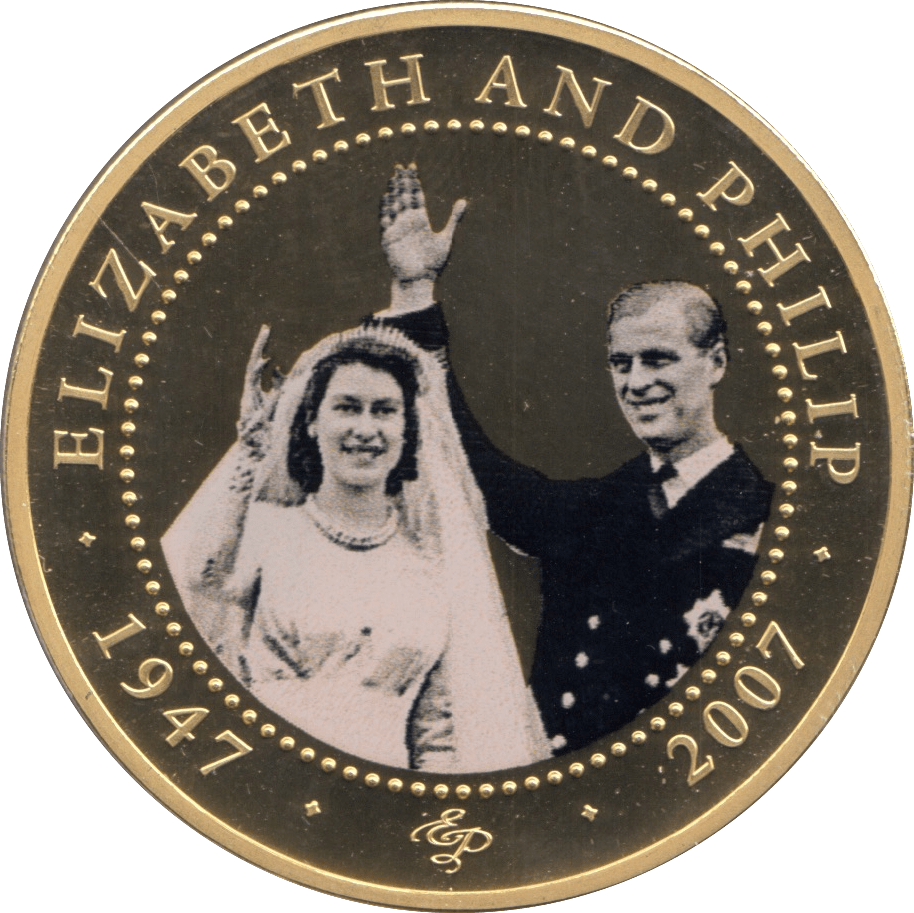 2007 ONE DOLLAR COOK ISLANDS ELIZABETH AND PHILIP 21 - ONE DOLLAR - Cambridgeshire Coins