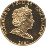 2007 ONE DOLLAR COOK ISLANDS ELIZABETH AND PHILIP 21 - ONE DOLLAR - Cambridgeshire Coins