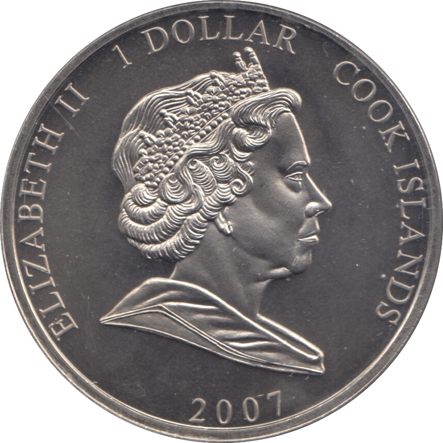 2007 ONE DOLLAR COOK ISLANDS F274 - WORLD COINS - Cambridgeshire Coins