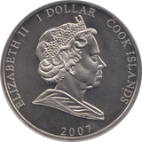 2007 ONE DOLLAR COOK ISLANDS F274 - WORLD COINS - Cambridgeshire Coins