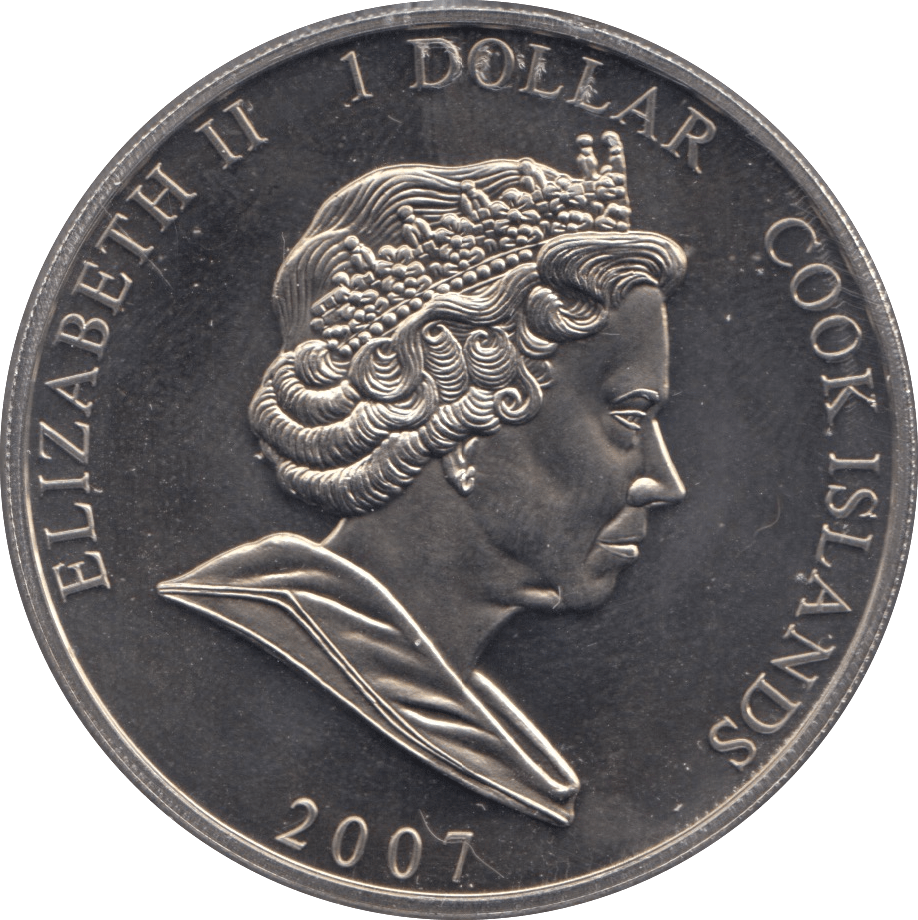 2007 ONE DOLLAR COOK ISLANDS F275 - WORLD COINS - Cambridgeshire Coins