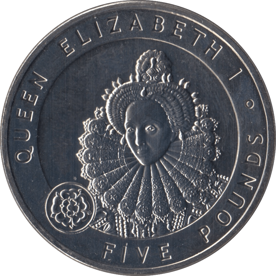 2008 BRILLIANT UNCIRCULATED QUEEN ELIZABETH COMMEMORATIVE £5 ALDERNEY - WORLD COINS - Cambridgeshire Coins