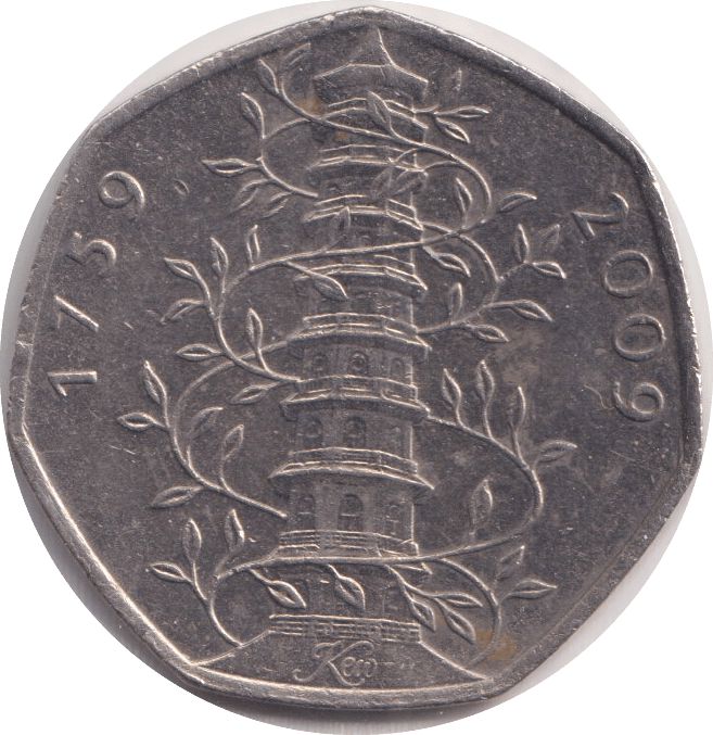 2009 CIRCULATED 50P KEW GARDENS N1 - 50P CIRCULATED - Cambridgeshire Coins