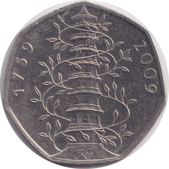 2009 CIRCULATED 50P KEW GARDENS N3 - 50P CIRCULATED - Cambridgeshire Coins