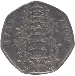 2009 CIRCULATED 50P KEW GARDENS REF 2A - 50P CIRCULATED - Cambridgeshire Coins