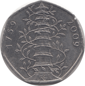 2009 CIRCULATED KEW GARDENS 50P - 50P CIRCULATED - Cambridgeshire Coins