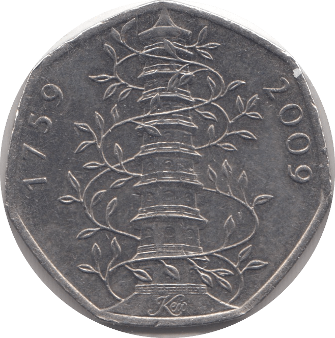 2009 CIRCULATED KEW GARDENS 50P - 50P CIRCULATED - Cambridgeshire Coins