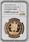 2009 GOLD £5 G.BRITAIN ACCESSION OF HENRY VIII PF 69 ULTRA CAMEO - NGC GOLD COINS - Cambridgeshire Coins