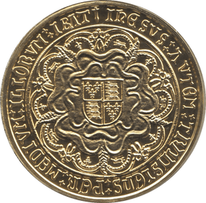 2009 GOLD PLATED SILVER MILLIONAIRES COLLECTION HENRY VII DOUBLE LEOPARD - SILVER WORLD COINS - Cambridgeshire Coins