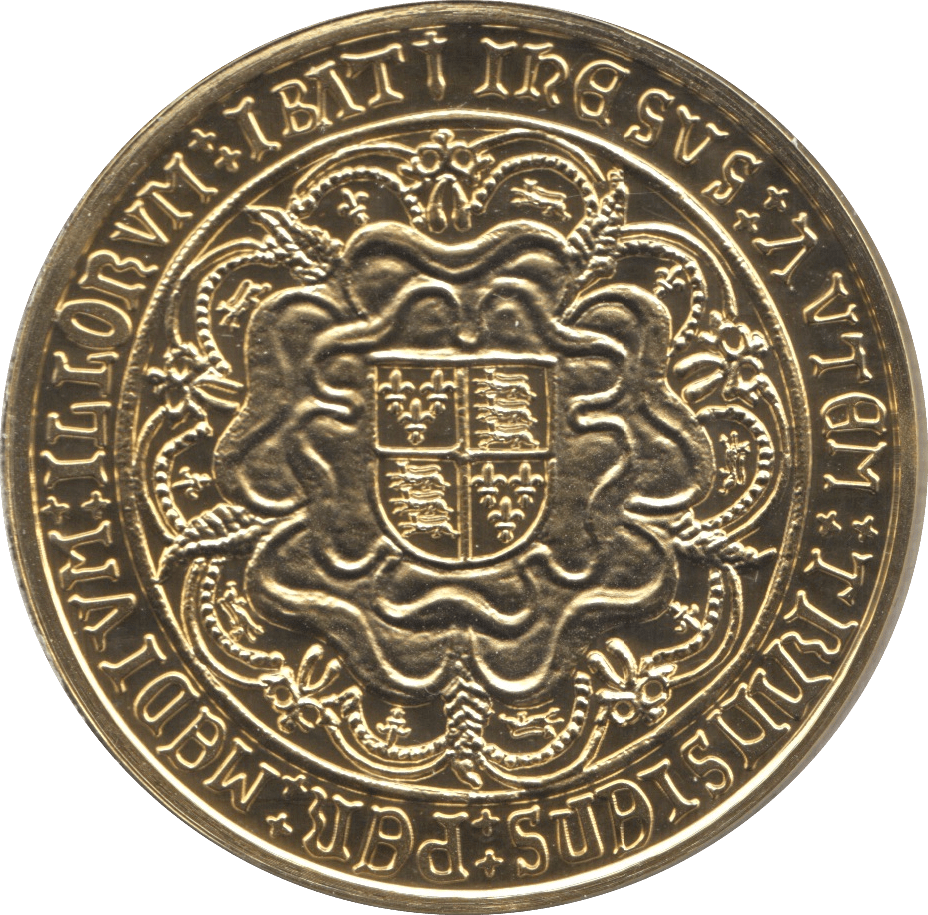 2009 GOLD PLATED SILVER MILLIONAIRES COLLECTION HENRY VII DOUBLE LEOPARD - SILVER WORLD COINS - Cambridgeshire Coins