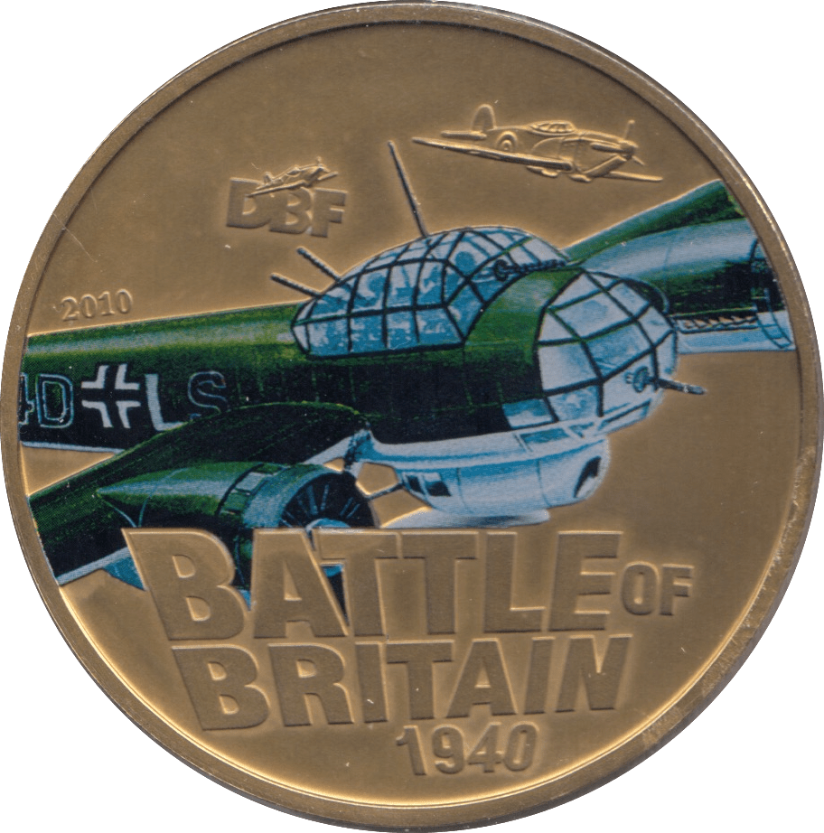 2010 BATTLE OF BRITAIN FIVE POUND COIN COOK ISLANDS F272 - WORLD COINS - Cambridgeshire Coins