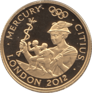 2010 OLYMPICS 2012 GOLD PROOF £25 MERCURY UNITED KINGDOM - GOLD WORLD COINS - Cambridgeshire Coins