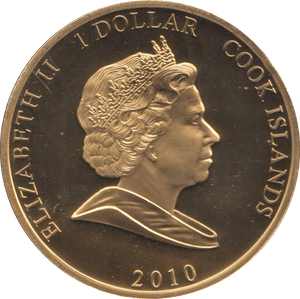 2010 ONE DOLLAR COOK ISLANDS ELIZABETH AND PHILIP 25 - ONE DOLLAR - Cambridgeshire Coins