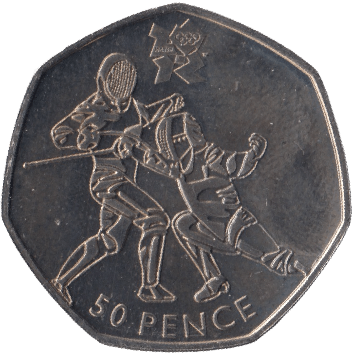 2011 BRILLIANT UNCIRCULATED LONDON OLYMPIC 2012 50p FENCING - 50p BU - Cambridgeshire Coins