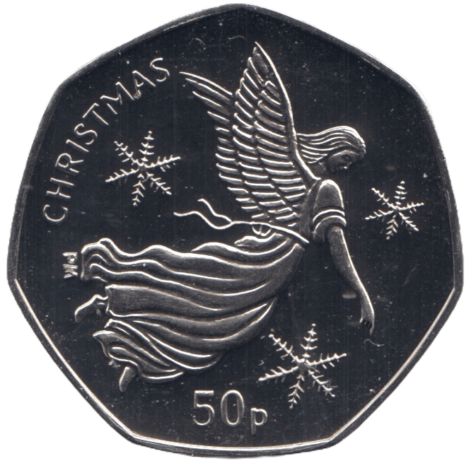 2012 CHRISTMAS 50P ANGEL ISLE OF MAN ( PROOF ) - 50P CHRISTMAS COINS - Cambridgeshire Coins