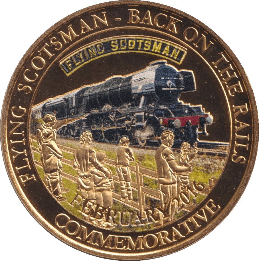 2012 FLYING SCOTSMAN COMMEMORATIVE COIN F243 - WORLD COINS - Cambridgeshire Coins