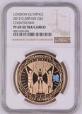 2012 GOLD PROOF £5 SOVEREIGN ( NGC ) PF 69 ULTRA CAMEO LONDON OLYMPICS COUNTDOWN - NGC GOLD COINS - Cambridgeshire Coins