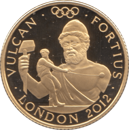 2012 OLYMPICS GOLD PROOF £25 VULCAN UNITED KINGDOM - GOLD WORLD COINS - Cambridgeshire Coins