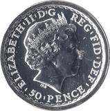 2013 SILVER BRITANNIA QUARTER OUNCE FIFTY PENCE ( BU ) - Cambridgeshire Coins