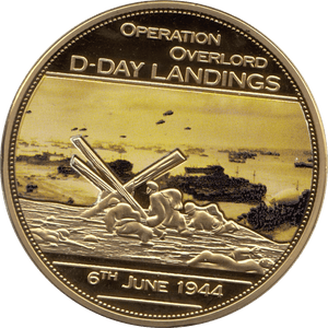 2014 MEDALLION SECOND WORLD WAR OPERATION OVERLORD F106 - MEDALS & MEDALLIONS - Cambridgeshire Coins