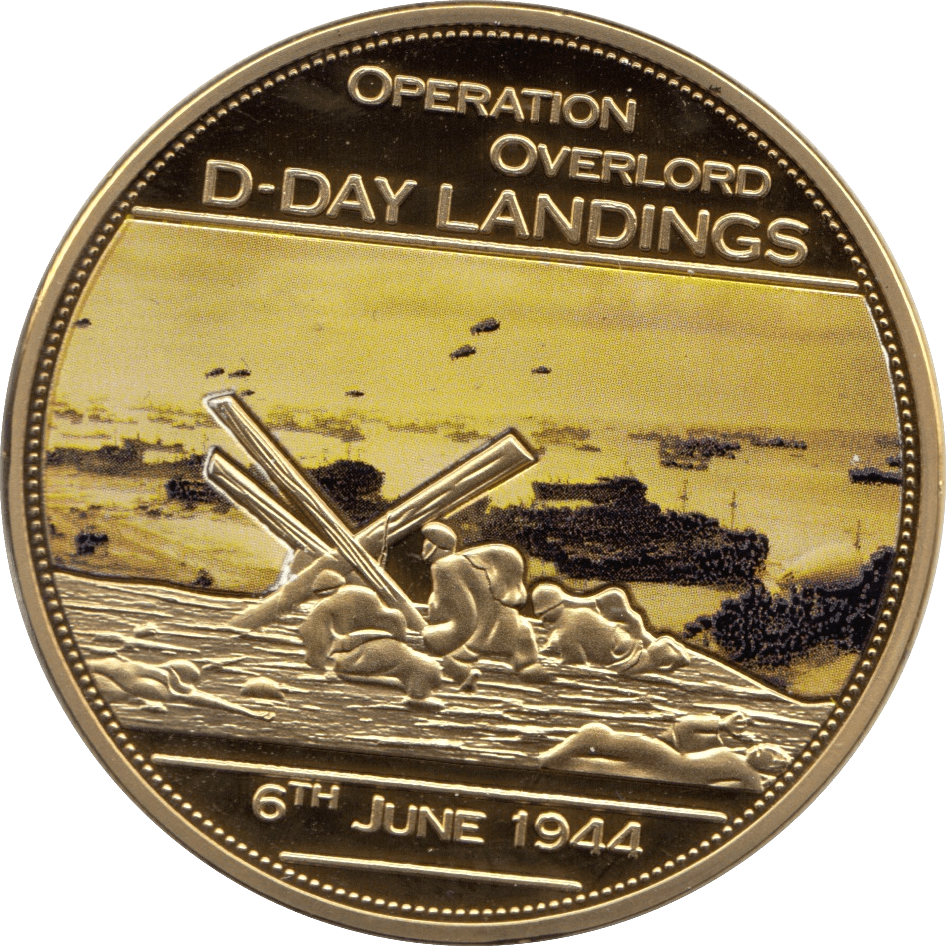 2014 MEDALLION SECOND WORLD WAR OPERATION OVERLORD F106 - MEDALS & MEDALLIONS - Cambridgeshire Coins