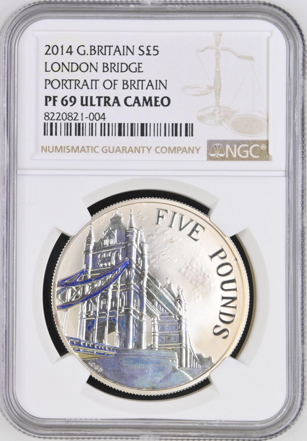 2014 SILVER PROOF PORTRAIT OF BRITAIN LONDON BRIDGE ( NGC ) PF69 ULTRA CAMEO - NGC SILVER COINS - Cambridgeshire Coins