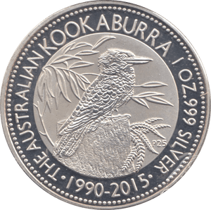 2015 999 FINE SILVER 1oz KOOKABURRA AUSTRALIA - SILVER WORLD COINS - Cambridgeshire Coins
