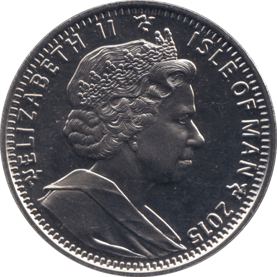 2015 BRILLIANT UNCIRCULATED LONGEST REIGNING MONARCH COMMEMORATIVE ONE CROWN ISLE OF MAN - SILVER WORLD COINSWORLD - Cambridgeshire Coins