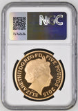 2015 GOLD PROOF £5 SOVEREIGN ( NGC ) PF 69 ULTRA CAMEO 50TH ANNIVERSARY OF THE DEATH OF WINSTON CHURCHILL - NGC GOLD COINS - Cambridgeshire Coins