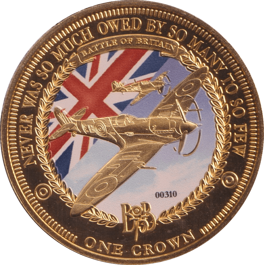 2015 ONE CROWN BATTLE OF BRITAIN COIN F223 - WORLD COINS - Cambridgeshire Coins