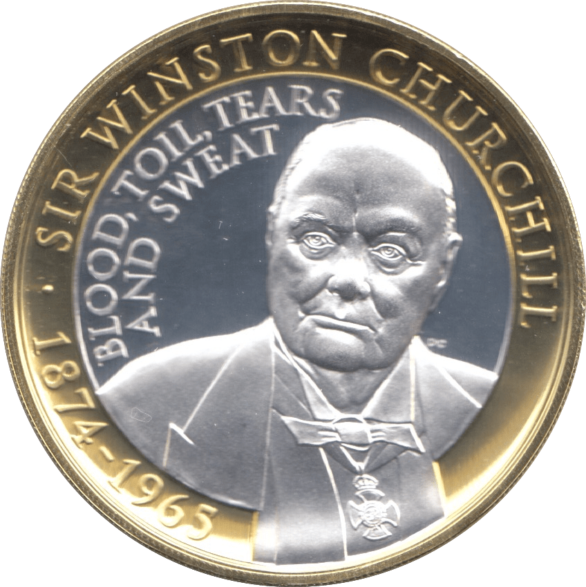 2015 PROOF TWO POUNDS WINSTON CHURCHILL GIBRALTAR - WORLD COINS - Cambridgeshire Coins